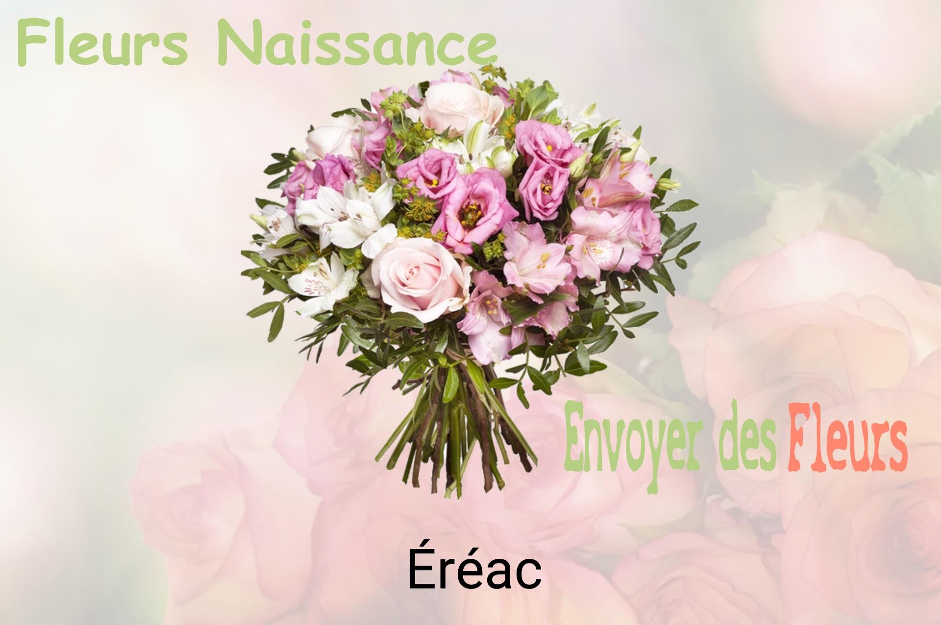 Bouquet de fleurs de naissance livré à Éréac